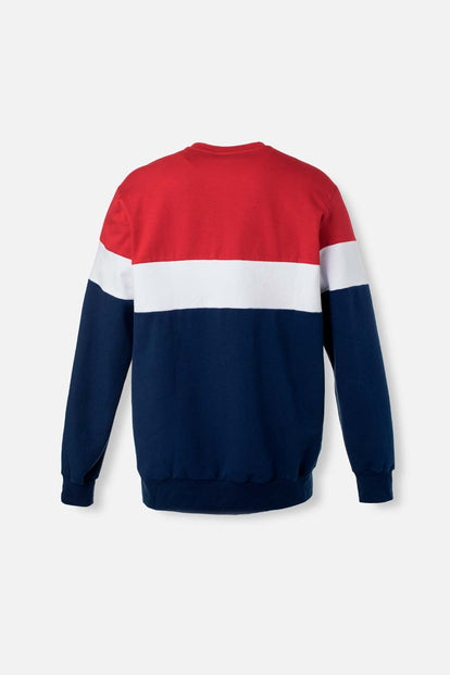  BUZO DE MARVEL ROJO, AZUL Y BLANCO CERRADO PARA HOMBRE