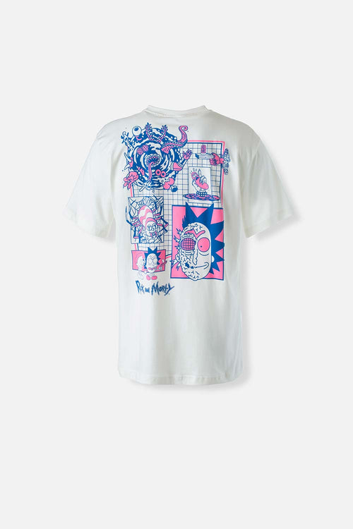 Card slide image -  CAMISETA DE RICK Y MORTY MARFIL MANGA CORTA PARA HOMBRE