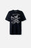 CAMISETA DE SLASH NEGRA MANGA CORTA GÉNERO NEUTRO