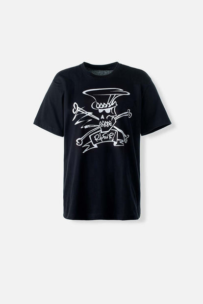  CAMISETA DE SLASH NEGRA MANGA CORTA GÉNERO NEUTRO