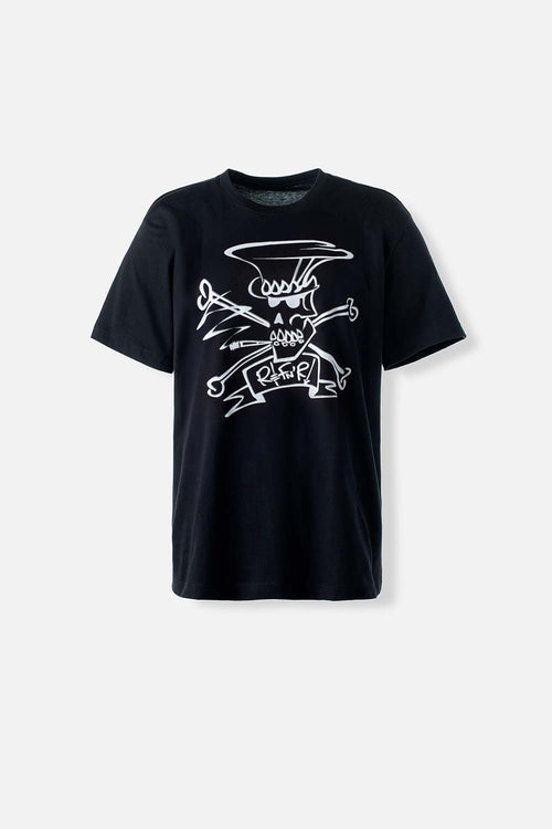 Card slide image -  CAMISETA DE SLASH NEGRA MANGA CORTA GÉNERO NEUTRO