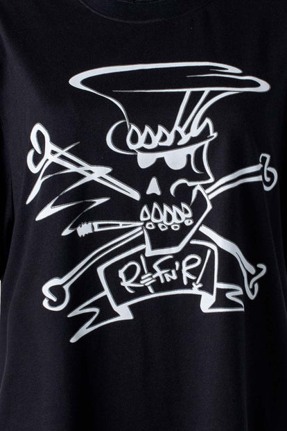  CAMISETA DE SLASH NEGRA MANGA CORTA GÉNERO NEUTRO