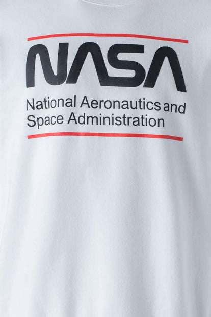  BUZO DE LA NASA BLANCO CERRADO PARA HOMBRE