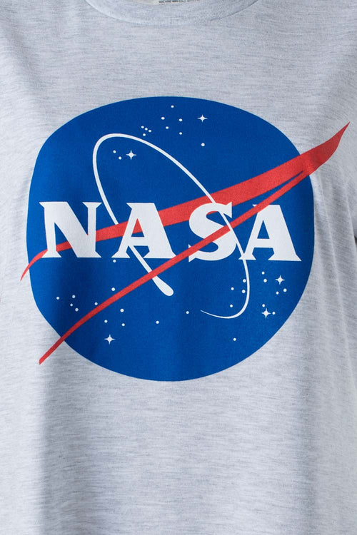 Card slide image -  PIJAMA DE LA NASA MANGA CORTA GRIS PARA MUJER