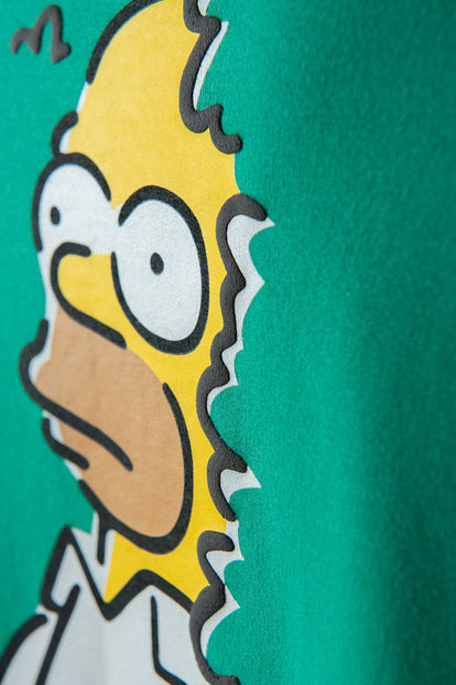  BUZO DE LOS SIMPSON CERRADO VERDE PARA HOMBRE
