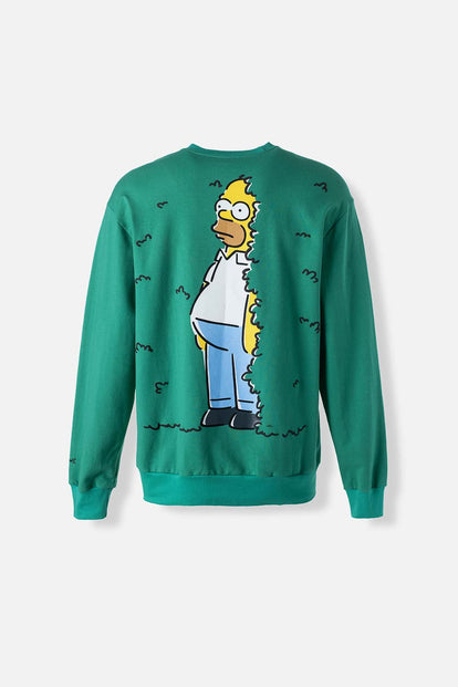  BUZO DE LOS SIMPSON CERRADO VERDE PARA HOMBRE
