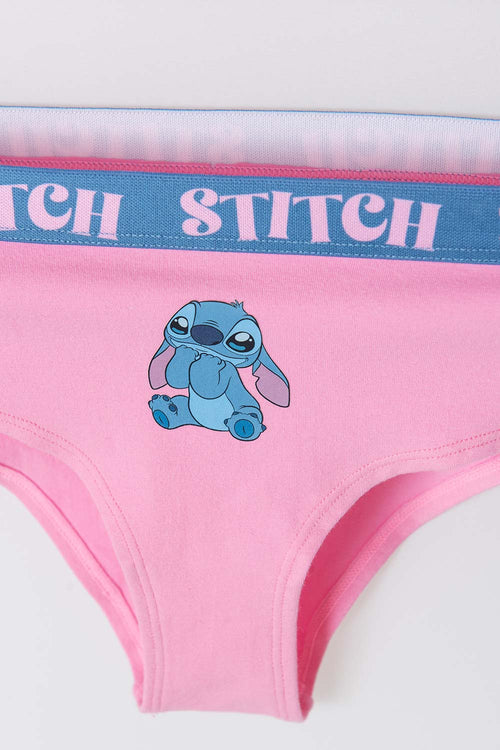 Card slide image -  PACK X2 PANTIES DE STITCH NEGRO Y ROSADO PARA MUJER