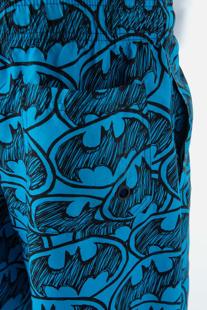  PANTALONETA DE BAÑO DE BATMAN AZUL PARA HOMBRE