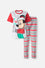 PIJAMA DE MICKEY MOUSE BLANCA, ROJA Y VERDE DE PANTALÓN LARGO PARA MUJER