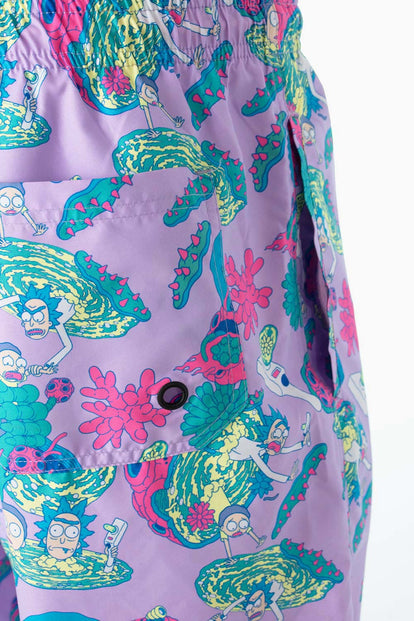  PANTALONETA DE BAÑO DE RICK Y MORTY MULTICOLOR PARA HOMBRE