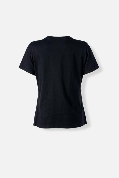  CAMISETA DE LAS CHICAS SUPERPODEROSAS NEGRA MANGA CORTA PARA MUJER
