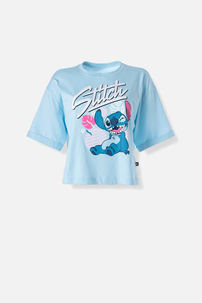  CAMISETA DE STITCH BOXY FIT PARA MUJER