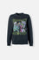 BUZO DE VILLANAS DISNEY NEGRO ESTAMPADO EN FRENTE PARA MUJER