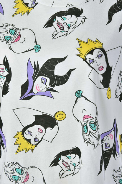  PIJAMA VILLANAS DISNEY MARFIL DE SHORT PARA MUJER