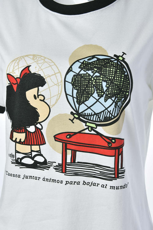Card slide image -  CAMISETA DE MAFALDA SLIM FIT PARA MUJER