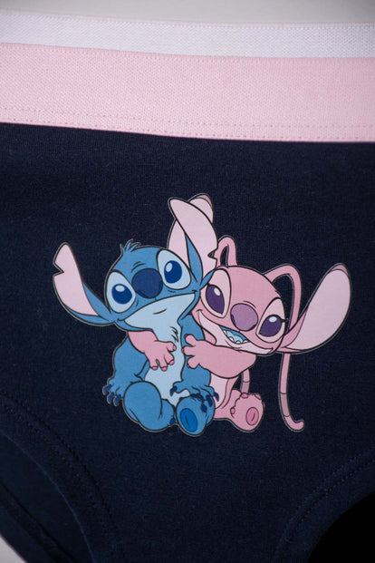  PACK X2 PANTIES DE STITCH NEGRO Y ROSADO PARA MUJER