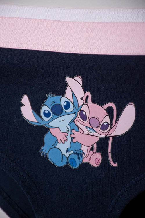 Card slide image -  PACK X2 PANTIES DE STITCH NEGRO Y ROSADO PARA MUJER