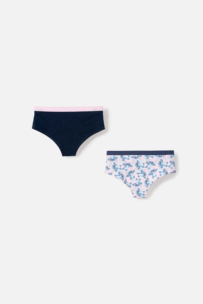  PACK X2 PANTIES DE STITCH NEGRO Y ROSADO PARA MUJER