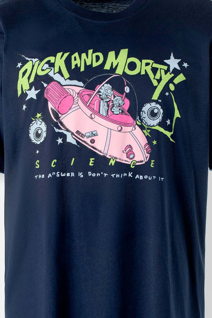  PIJAMA DE RICK Y MORTY DE PANTALÓN CORTO AZUL PARA HOMBRE
