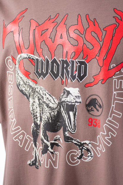  CAMISETA DE JURASSIC WORLD RELAX FIT PARA HOMBRE