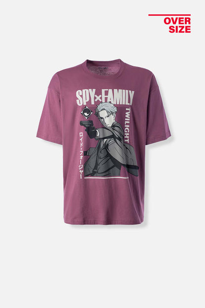 CAMISETA DE SPY X FAMILY OVERSIZED FIT PARA HOMBRE