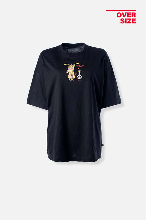 Card slide image -  CAMISETA DE LA VACA Y EL POLLITO OVERSIZED FIT PARA MUJER