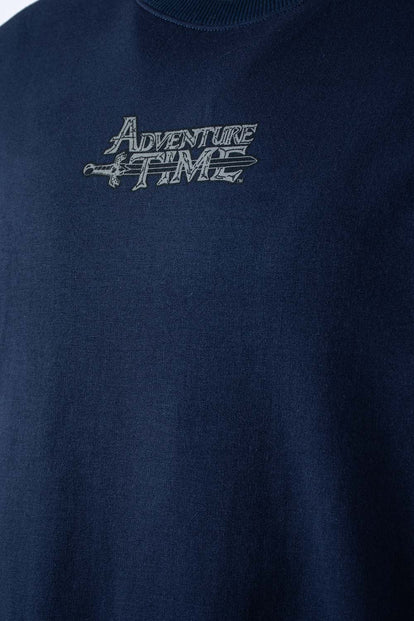  BUZO DE ADVENTURE TIME CERRADO AZUL PARA HOMBRE