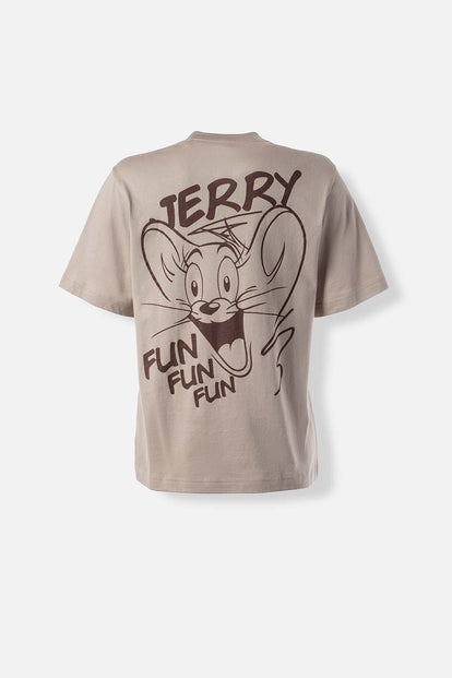  CAMISETA DE TOM Y JERRY REGULAR FIT PARA MUJER