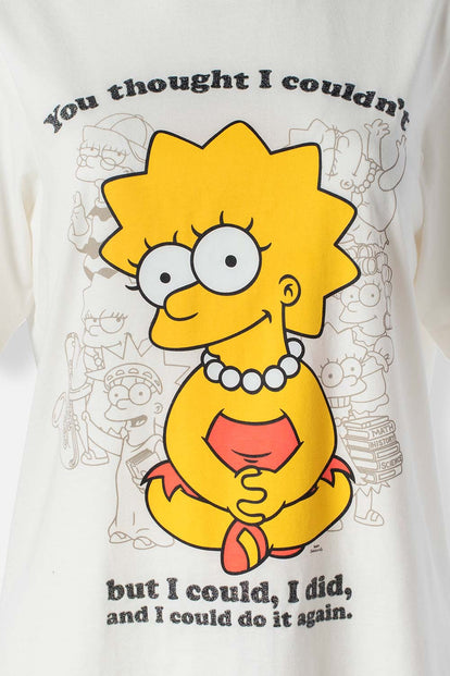  CAMISETA DE LOS SIMPSONS REGULAR FIT PARA MUJER