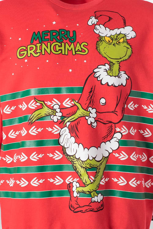 Card slide image - BUZO DE GRINCH CERRADO ROJO PARA ADULTO UNISEX