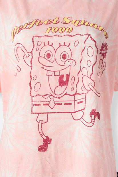  CAMISETA DE BOB ESPONJA REGULAR FIT PARA MUJER