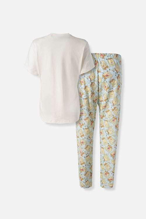 Card slide image -  PIJAMA DE BOB ESPONJA DE PANTALON LARGO PARA MUJER