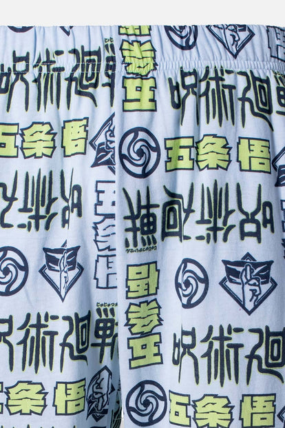  PIJAMA DE JUJUTSU KAISEN DE PANTALON LARGO PARA HOMBRE