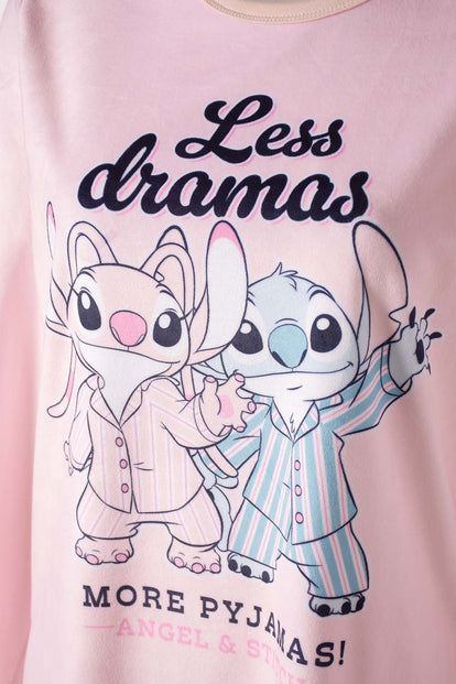  PIJAMA DE LILO Y STITCH DE PANTALON LARGO PARA MUJER