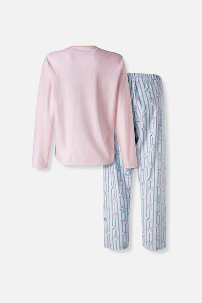  PIJAMA DE LILO Y STITCH DE PANTALON LARGO PARA MUJER