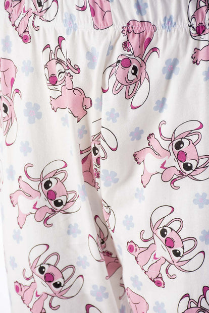  PIJAMA DE LILO Y STITCH CON PANTALON LARGO PARA MUJER