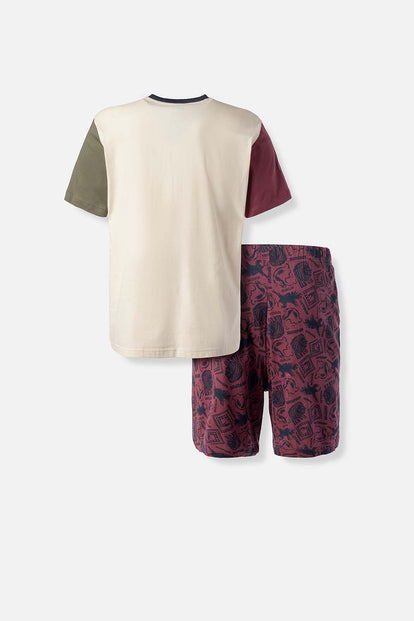  PIJAMA DE HARRY POTTER CON PANTALON CORTO PARA HOMBRE