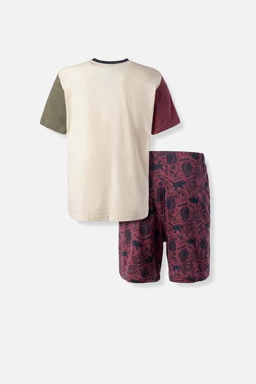 Card slide image - PIJAMA DE HARRY POTTER CON PANTALON CORTO PARA HOMBRE