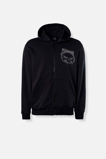  BUZO DE MARVEL NEGRO CON CAPUCHA PARA HOMBRE