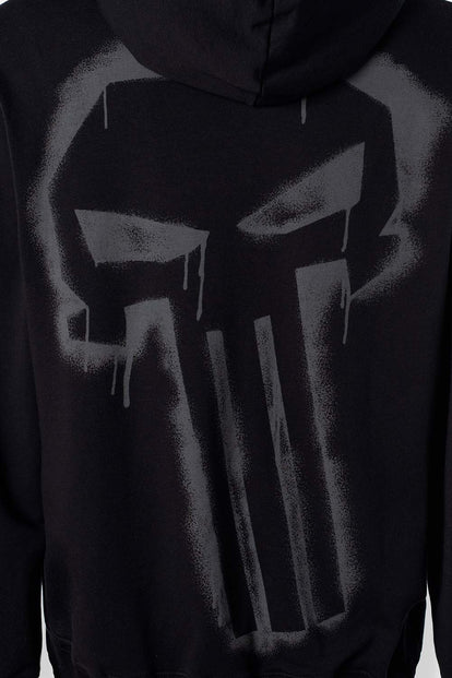  BUZO DE MARVEL NEGRO CON CAPUCHA PARA HOMBRE