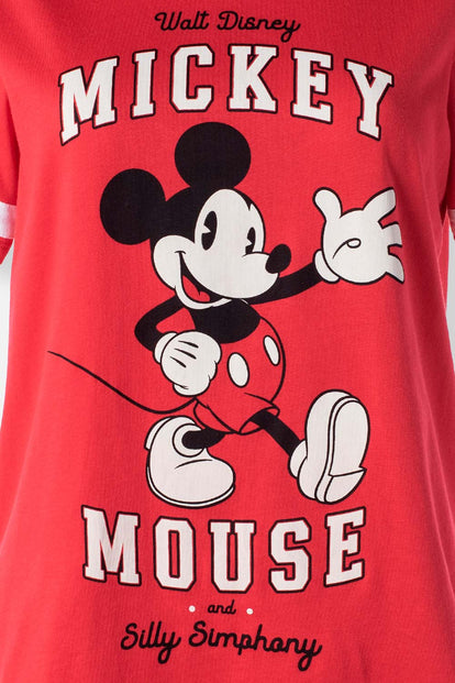  PIJAMA DE MICKEY MOUSE CON PANTALON LARGO PARA MUJER