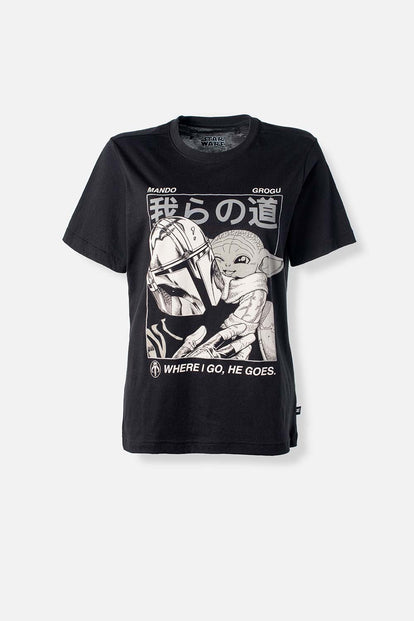  CAMISETA DE MANDALORIAN REGULAR FIT PARA MUJER