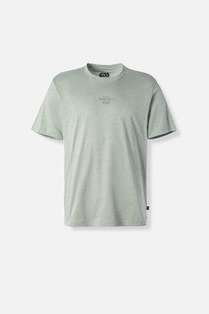  CAMISETA DE MANDALORIAN REGULAR FIT VERDE PARA HOMBRE