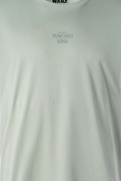  CAMISETA DE MANDALORIAN REGULAR FIT VERDE PARA HOMBRE