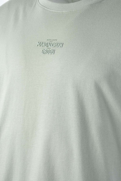  CAMISETA DE MANDALORIAN REGULAR FIT VERDE PARA HOMBRE