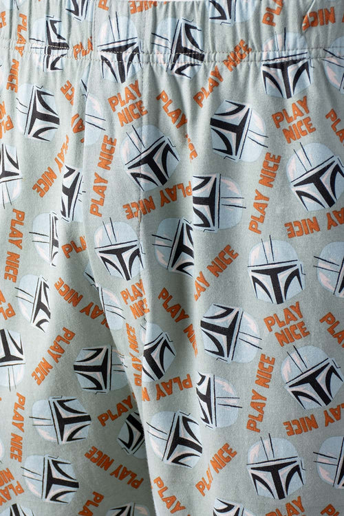 Card slide image -  PIJAMA DE MANDALORIAN CON PANTALON CORTO PARA HOMBRE