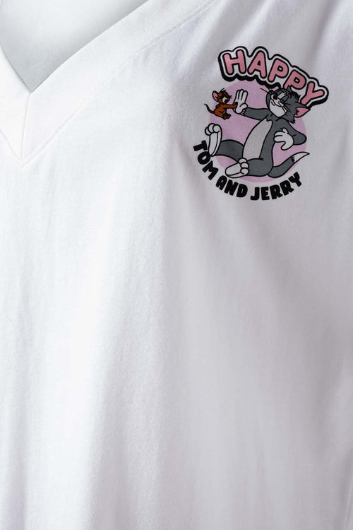 Card slide image -  CAMISETA DE TOM Y JERRY RELAX FIT PARA MUJER