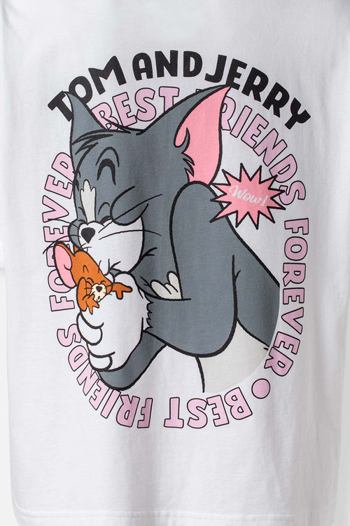 Card slide image -  CAMISETA DE TOM Y JERRY RELAX FIT PARA MUJER