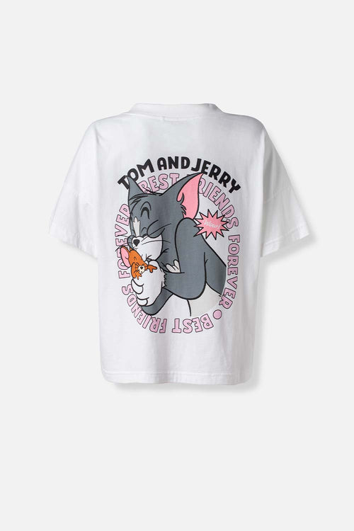 Card slide image -  CAMISETA DE TOM Y JERRY RELAX FIT PARA MUJER