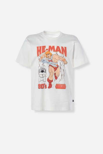  CAMISETA DE HE MAN BLANCA REGULAR FIT PARA HOMBRE